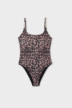 Bañador estampado leopardo