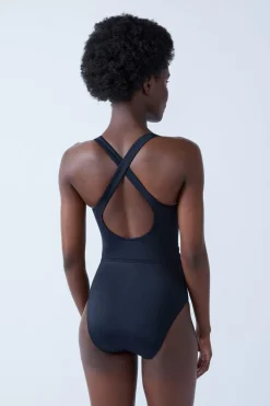 Bañador menstrual de una pieza con espalda cruzada