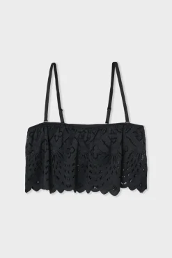 Bandeau de encaje con tirantes desmontables