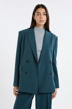 Blazer con cierre cruzado