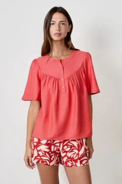 Blusa de manga corta