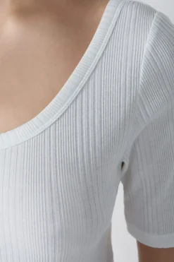 Body de algodón acanalado