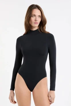 Body de manga larga con cuello alto