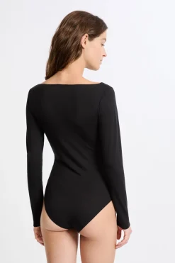 Body de manga larga de punto térmico