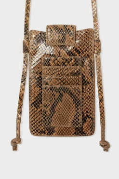 Bolso de cuero estampado