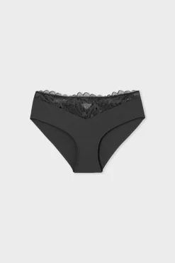 Braga culotte con detalles de encaje