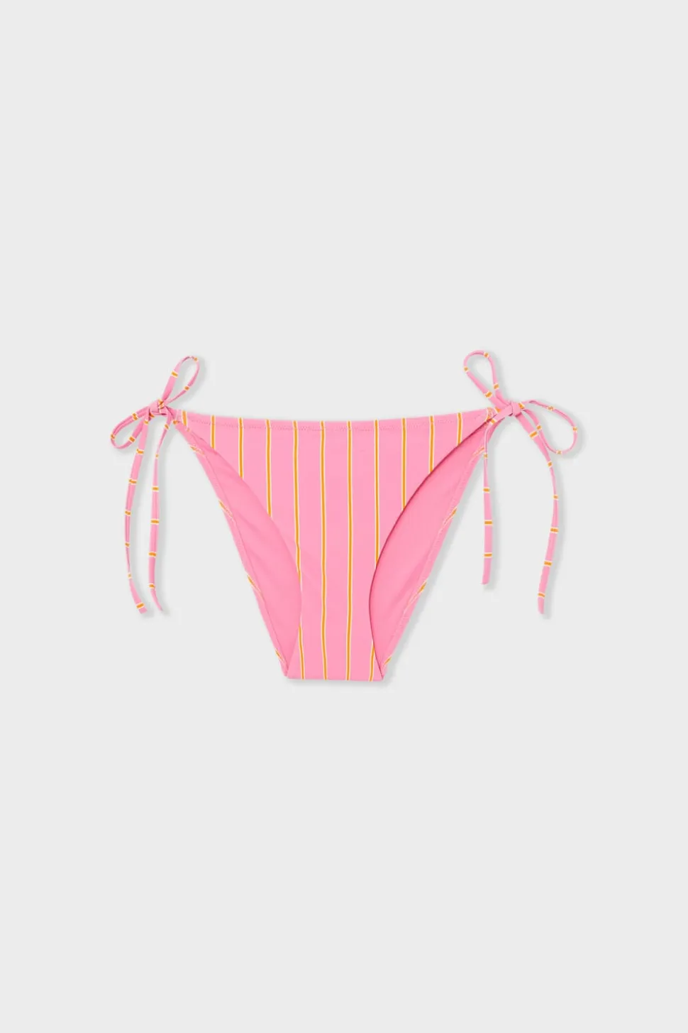 Braga de bikini a rayas con lazada