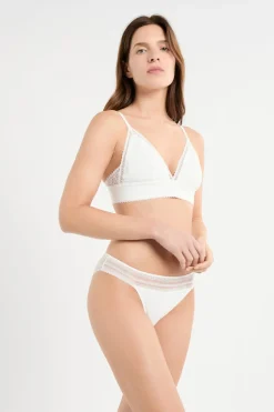 Braga de encaje y microfibra