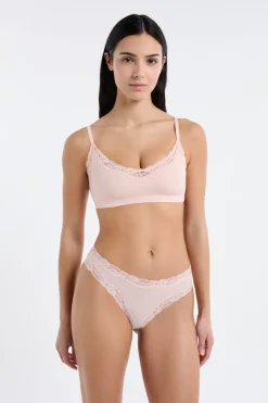 Braga de microfibra y encaje