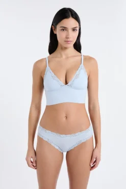 Braga de microfibra y encaje