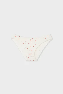 Braga de punto elástico con estampado de corazones