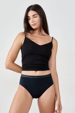 Braga menstrual de cintura alta - Flujo abundante