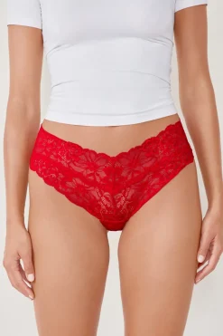Braguita brasileña en V de encaje