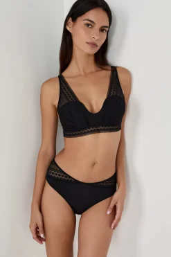 Braguita culotte con detalle de encaje