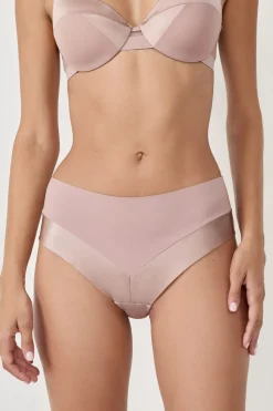 Braguita culotte de microfibra satinada