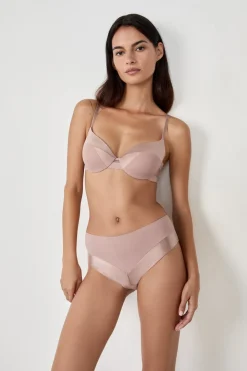 Braguita culotte de microfibra satinada