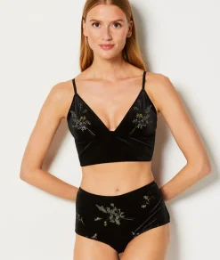 Braguita culotte de terciopelo bordado