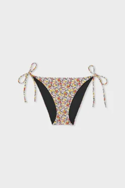 Braguita de bikini estampado floral con lazada
