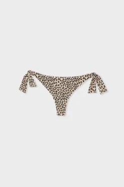 Braguita de bikini brasileña lazada de leopardo