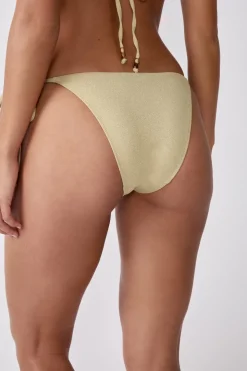 Braguita de bikini de tiras brillantes