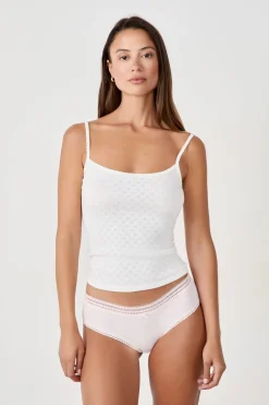 Braguita de microfibra con detalles de encaje