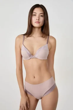 Braguita de microfibra satinada