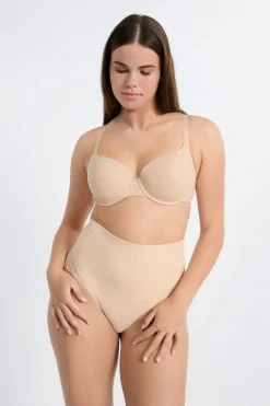 Braguita de talle alto con detalle de encaje - Sujeción media