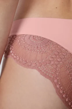 Braguita hipster de microfibra y encaje