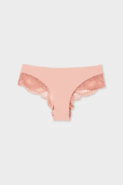 Braguita hipster de microfibra y encaje