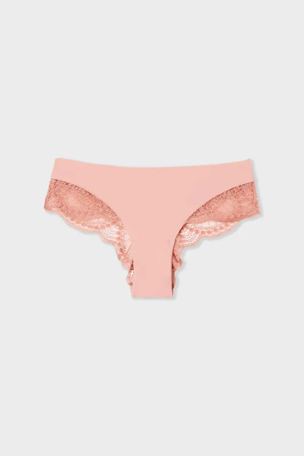 Braguita hipster de microfibra y encaje