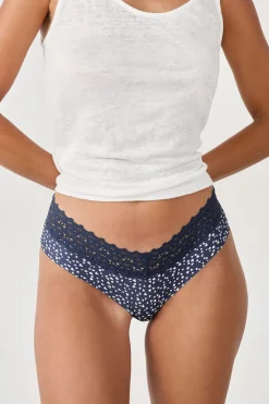 Braguita hipster V-shape de microfibra