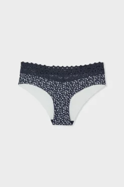 Braguita hipster V-shape de microfibra