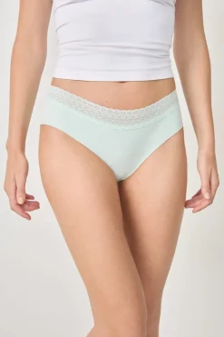 Braguita shorty de algodón con costura trasera