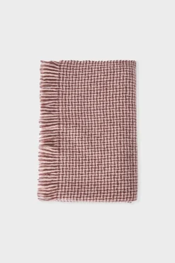 Bufanda con estampado de pata de gallo