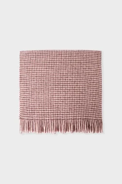 Bufanda con estampado de pata de gallo