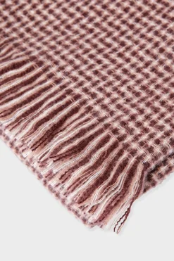 Bufanda con estampado de pata de gallo