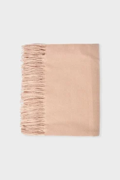 Bufanda estampada con flecos