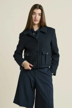 Caban court avec laine