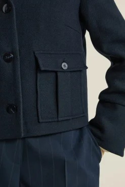 Caban court avec laine