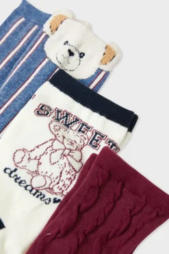 Calcetines acanalados con motivos