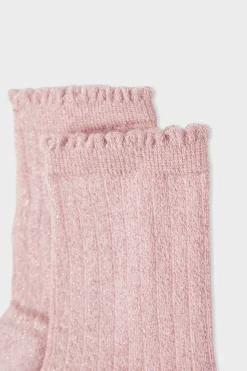 Calcetines brillantes con algodón