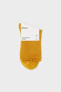 Calcetines brillantes con algodón