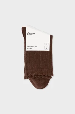 Calcetines brillantes con algodón