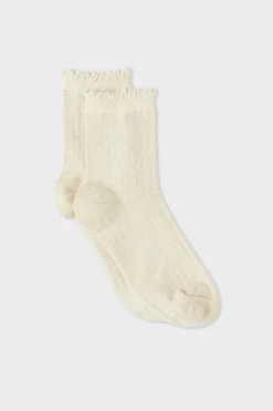 Calcetines brillantes con algodón