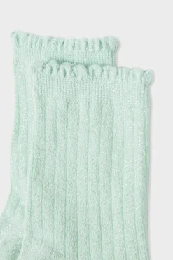 Calcetines brillantes con algodón