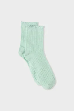 Calcetines brillantes con algodón