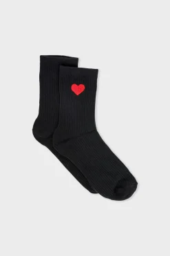 Calcetines con efecto acanalado