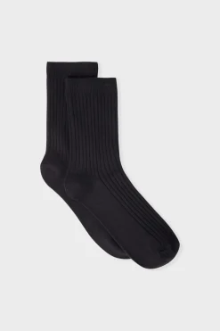 Calcetines con efecto acanalado