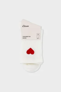 Calcetines con efecto acanalado