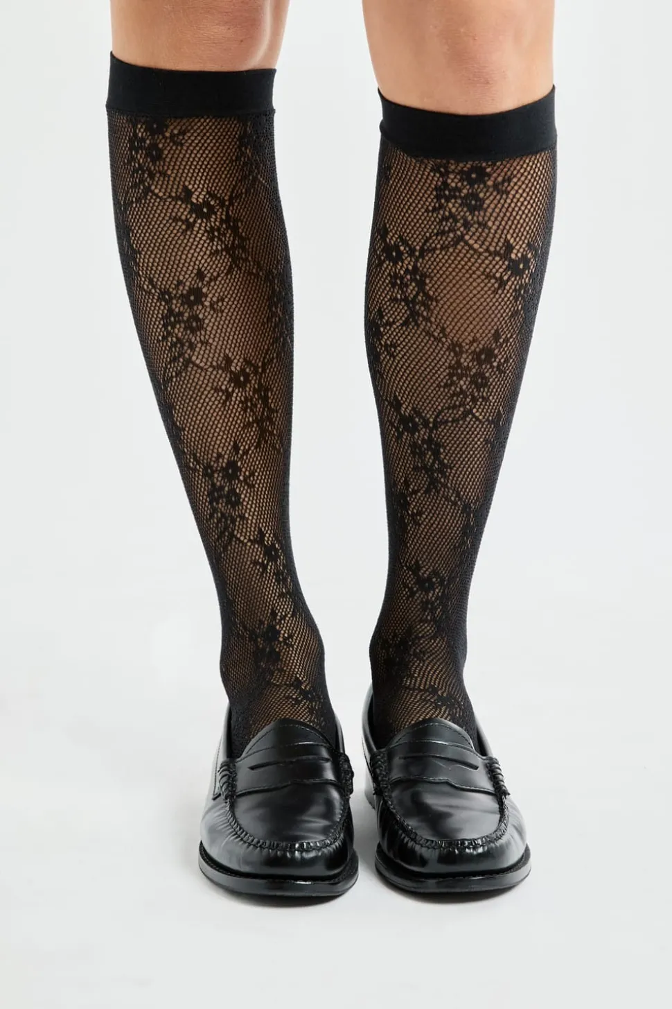 Calcetines de encaje con motivos